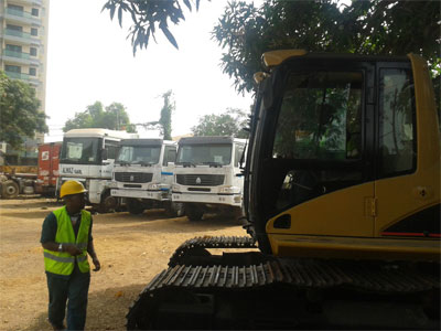 Export Logistics & Shipping, Inc. internationally ships Cat 320 excavator from Baltimore to Conakry, Guinea